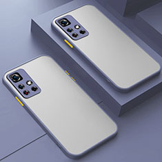 Custodia Silicone Trasparente Laterale Cover per Xiaomi Poco X4 NFC Grigio Lavanda
