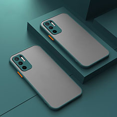 Custodia Silicone Trasparente Laterale Cover per Xiaomi Redmi Note 10 5G Verde Notte
