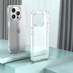 Custodia Silicone Trasparente Laterale Cover QC1 per Apple iPhone 13 Pro Chiaro