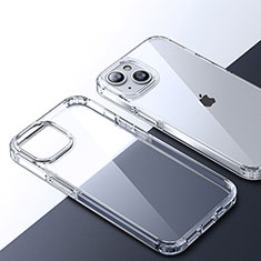 Custodia Silicone Trasparente Laterale Cover QC2 per Apple iPhone 13 Chiaro
