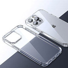 Custodia Silicone Trasparente Laterale Cover QC2 per Apple iPhone 14 Pro Chiaro