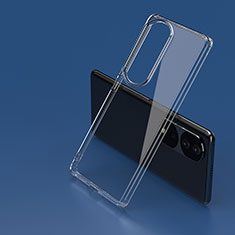 Custodia Silicone Trasparente Laterale Cover W01L per Huawei Honor 70 Pro 5G Chiaro