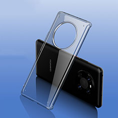 Custodia Silicone Trasparente Laterale Cover W01L per Huawei Mate 40 Nero