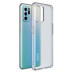 Custodia Silicone Trasparente Laterale Cover W01L per Oppo Reno6 Z 5G Chiaro