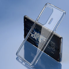 Custodia Silicone Trasparente Laterale Cover W01L per Xiaomi Black Shark 5 5G Chiaro