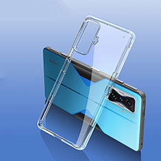 Custodia Silicone Trasparente Laterale Cover W01L per Xiaomi Poco F4 GT 5G Chiaro