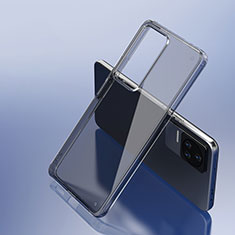 Custodia Silicone Trasparente Laterale Cover W01L per Xiaomi Redmi K50 5G Nero