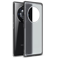 Custodia Silicone Trasparente Laterale Cover WL1 per Huawei Honor Magic3 Pro 5G Nero