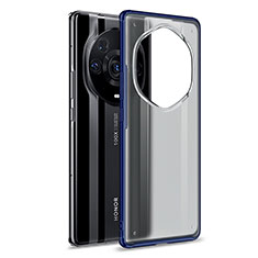 Custodia Silicone Trasparente Laterale Cover WL1 per Huawei Honor Magic3 Pro+ Plus 5G Blu