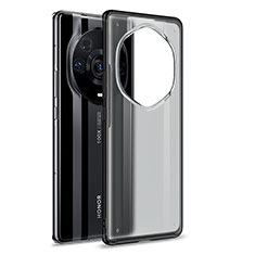 Custodia Silicone Trasparente Laterale Cover WL1 per Huawei Honor Magic3 Pro+ Plus 5G Nero