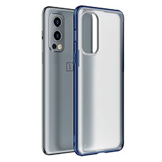 Custodia Silicone Trasparente Laterale Cover WL1 per OnePlus Nord 2 5G Blu