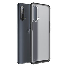 Custodia Silicone Trasparente Laterale Cover WL1 per OnePlus Nord CE 5G Nero