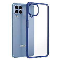 Custodia Silicone Trasparente Laterale Cover WL1 per Samsung Galaxy M33 5G Blu