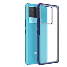 Custodia Silicone Trasparente Laterale Cover WL1 per Vivo iQOO Neo6 SE 5G Blu