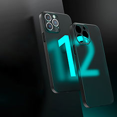 Custodia Silicone Trasparente Laterale Cover WT1 per Apple iPhone 12 Pro Max Nero