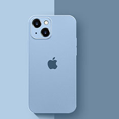 Custodia Silicone Trasparente Laterale Cover WT1 per Apple iPhone 15 Plus Blu