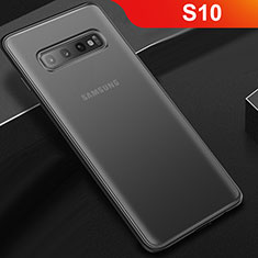 Custodia Silicone Trasparente Opaca Laterale per Samsung Galaxy S10 5G Nero