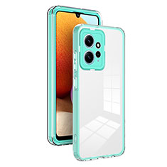 Custodia Silicone Trasparente Specchio Laterale Cover H01P per Xiaomi Redmi Note 12 4G Verde