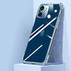 Custodia Silicone Trasparente Specchio Laterale Cover H02 per Apple iPhone 12 Chiaro