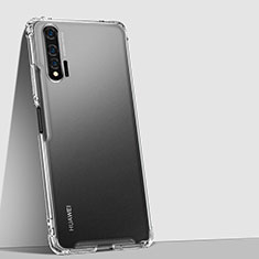 Custodia Silicone Trasparente Specchio Laterale Cover H02 per Huawei Nova 6 5G Chiaro
