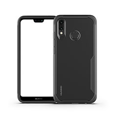 Custodia Silicone Trasparente Specchio Laterale Cover M01 per Huawei Nova 3e Nero