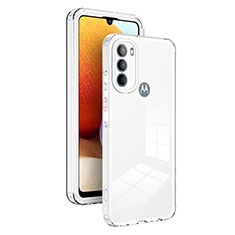 Custodia Silicone Trasparente Specchio Laterale Cover MQ1 per Motorola Moto G31 Chiaro