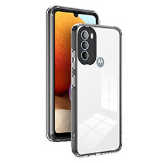 Custodia Silicone Trasparente Specchio Laterale Cover MQ1 per Motorola Moto G41 Nero