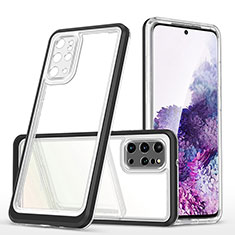 Custodia Silicone Trasparente Specchio Laterale Cover MQ1 per Samsung Galaxy S20 Plus Nero