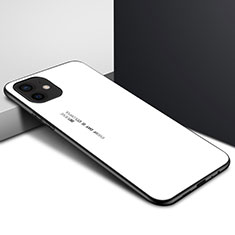 Custodia Silicone Trasparente Specchio Laterale Cover N01 per Apple iPhone 12 Bianco