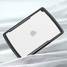Custodia Silicone Trasparente Specchio Laterale Cover per Apple iPad 10.2 (2019) Nero