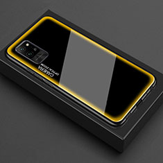 Custodia Silicone Trasparente Specchio Laterale Cover per Huawei Honor Play4 Pro 5G Giallo