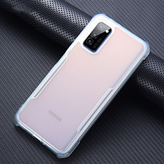Custodia Silicone Trasparente Specchio Laterale Cover per Huawei Honor V30 Pro 5G Chiaro