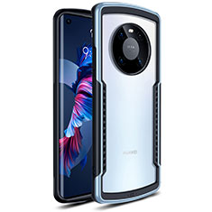 Argento Custodia Silicone Trasparente Specchio Laterale Cover per Huawei Mate 40E 5G Argento