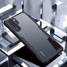 Custodia Silicone Trasparente Specchio Laterale Cover per Huawei P30 Pro New Edition Nero