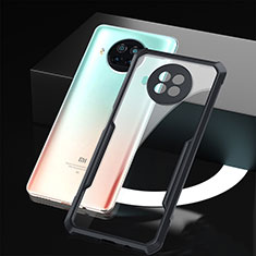 Custodia Silicone Trasparente Specchio Laterale Cover per Xiaomi Mi 10T Lite 5G Nero