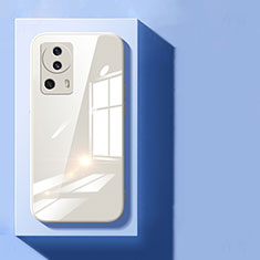 Custodia Silicone Trasparente Specchio Laterale Cover per Xiaomi Mi 13 Lite 5G Bianco