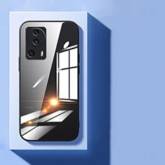 Custodia Silicone Trasparente Specchio Laterale Cover per Xiaomi Mi 13 Lite 5G Nero