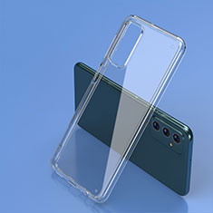 Custodia Silicone Trasparente Specchio Laterale Cover WL2 per Samsung Galaxy M23 5G Chiaro