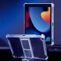 Custodia Silicone Trasparente Ultra Slim Cover Morbida con Supporto per Apple iPad 10.2 (2021) Chiaro
