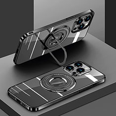 Custodia Silicone Trasparente Ultra Slim Morbida con Mag-Safe Magnetic AC1 per Apple iPhone 14 Pro Max Nero