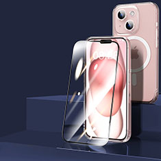 Custodia Silicone Trasparente Ultra Slim Morbida con Mag-Safe Magnetic e Pellicola Protettiva per Apple iPhone 13 Chiaro
