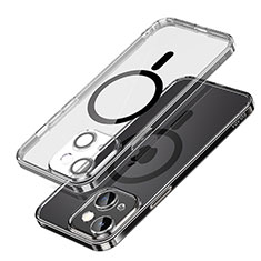 Custodia Silicone Trasparente Ultra Slim Morbida con Mag-Safe Magnetic LD1 per Apple iPhone 14 Plus Nero