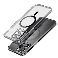 Custodia Silicone Trasparente Ultra Slim Morbida con Mag-Safe Magnetic LD1 per Apple iPhone 14 Pro Nero