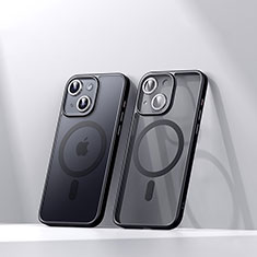 Custodia Silicone Trasparente Ultra Slim Morbida con Mag-Safe Magnetic LD4 per Apple iPhone 14 Plus Nero