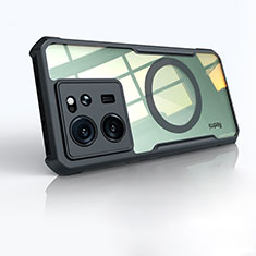 Custodia Silicone Trasparente Ultra Slim Morbida con Mag-Safe Magnetic P01 per Xiaomi Mi 13T 5G Nero