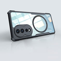 Custodia Silicone Trasparente Ultra Slim Morbida con Mag-Safe Magnetic per Huawei Honor 80 5G Nero