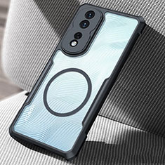 Custodia Silicone Trasparente Ultra Slim Morbida con Mag-Safe Magnetic per Huawei Honor 80 Pro 5G Nero