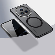 Custodia Silicone Trasparente Ultra Slim Morbida con Mag-Safe Magnetic QK1 per Huawei Honor Magic5 5G Nero