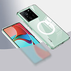 Chiaro Custodia Silicone Trasparente Ultra Slim Morbida con Mag-Safe Magnetic QK1 per Xiaomi Mi 13T 5G Chiaro