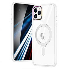Custodia Silicone Trasparente Ultra Slim Morbida con Mag-Safe Magnetic SD1 per Apple iPhone 11 Pro Argento